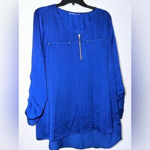 Elegant Blue Women's Top
